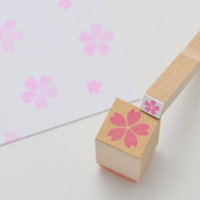 京はんこ Akane*さくら はんこ 桜とミニミニ桜のはんこ